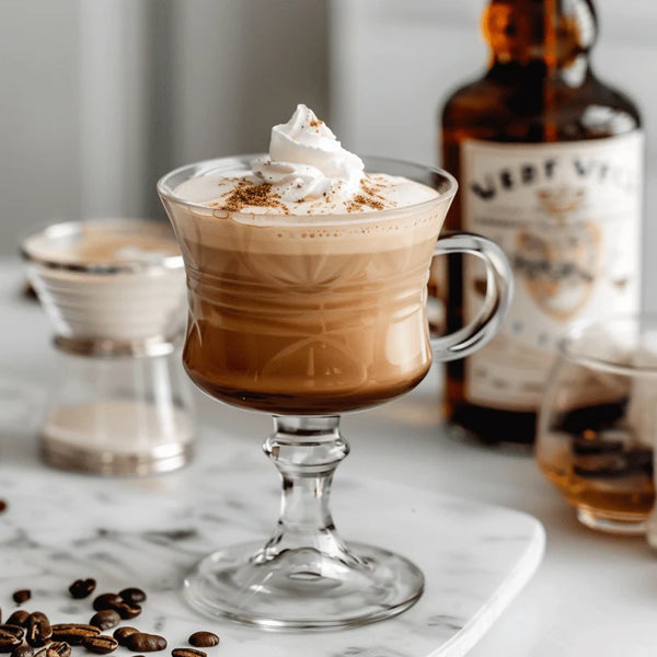 COFFEE WITH A RUM CREAM TOPPING