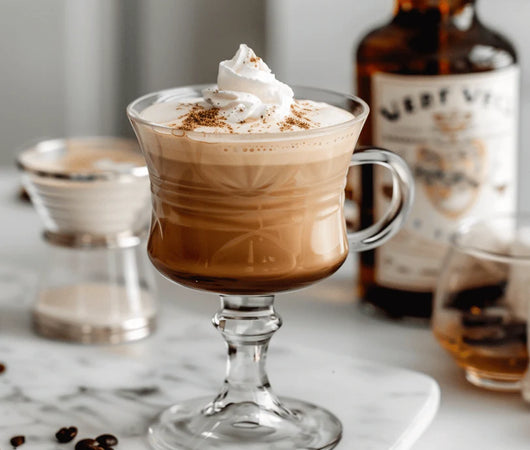 COFFEE WITH A RUM CREAM TOPPING