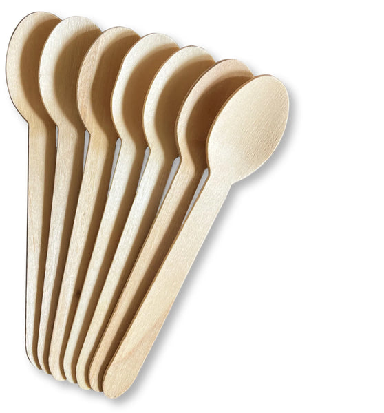 Bamboo Birch Spoon 16cm (100 PACK)